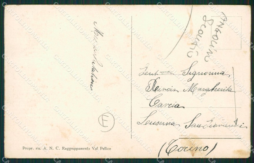 Torino Costumi Valdesi ANGOLINO SCOLLATO cartolina QZ0645 – retro