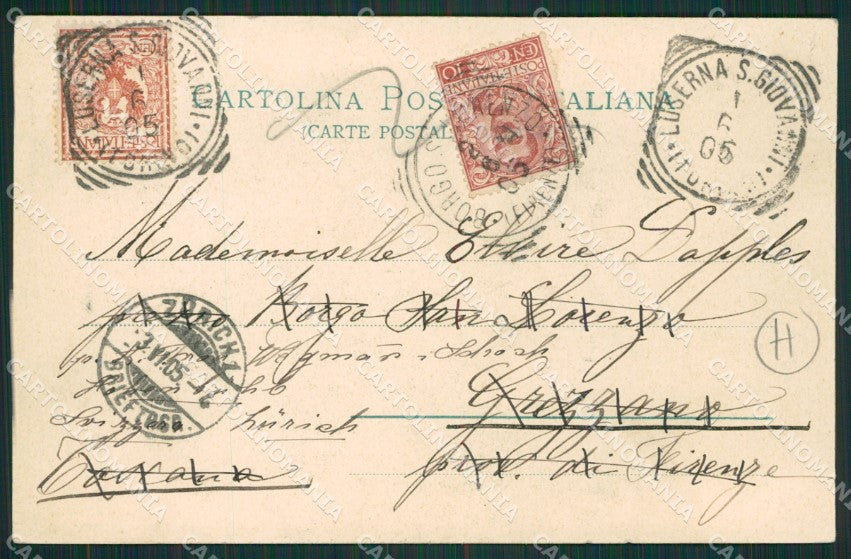 Torino Costumi Valdesi cartolina QZ0650 – retro