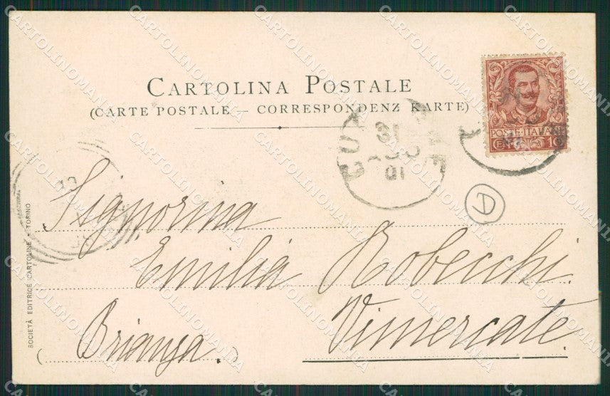 Torino Valperga cartolina QZ0655 – retro