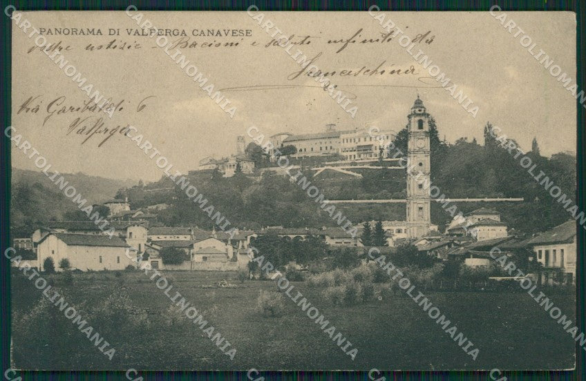 Torino Valperga PIEGA cartolina QZ0656 – fronte