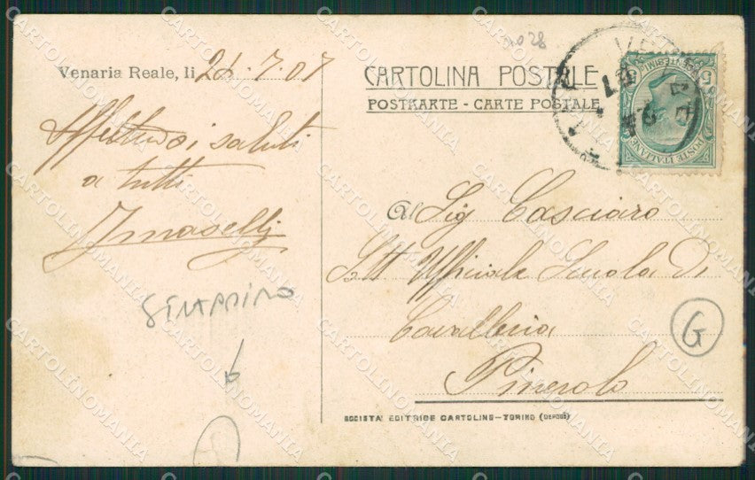 Torino Venaria Reale Militari cartolina QZ0669 – retro