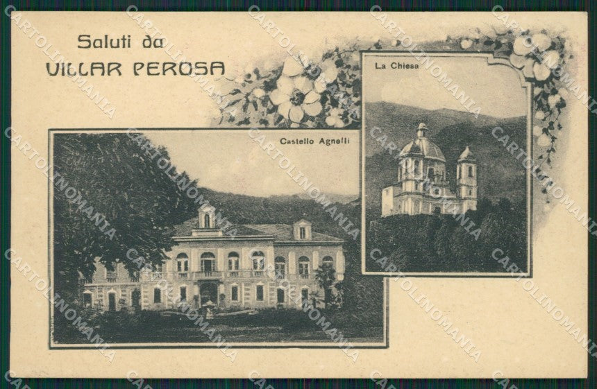 Torino Villar Perosa Saluti da cartolina QZ0674 – fronte