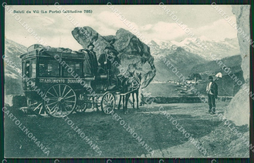 Torino Viù Diligenza Genta cartolina QZ0681 – fronte