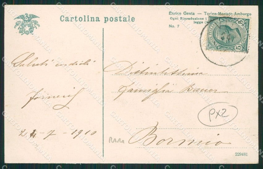 Torino Viù Diligenza Genta cartolina QZ0681 – retro