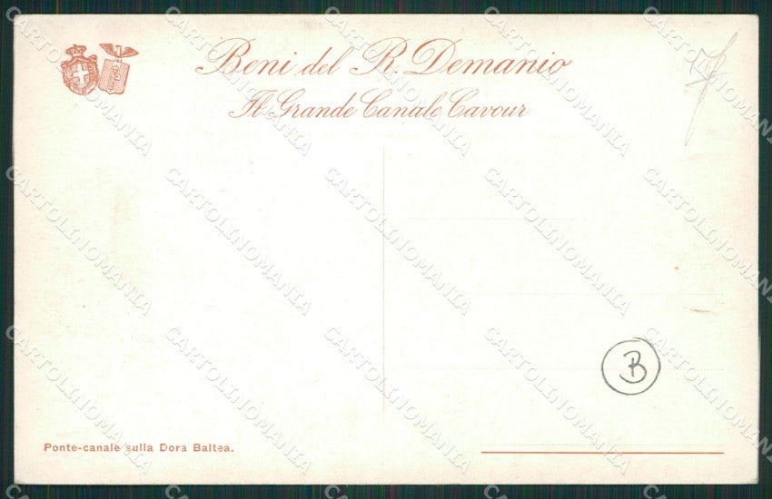 Torino Canale Cavour cartolina QZ0682 – retro