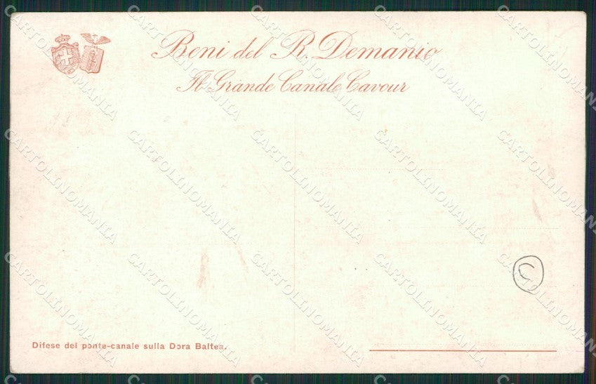 Torino Canale Cavour cartolina QZ0685 – retro