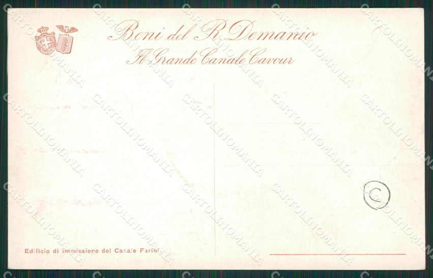 Torino Canale Cavour cartolina QZ0688 – retro