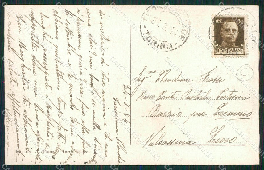 Torino Valle Pellice Costumi cartolina QZ0691 – retro