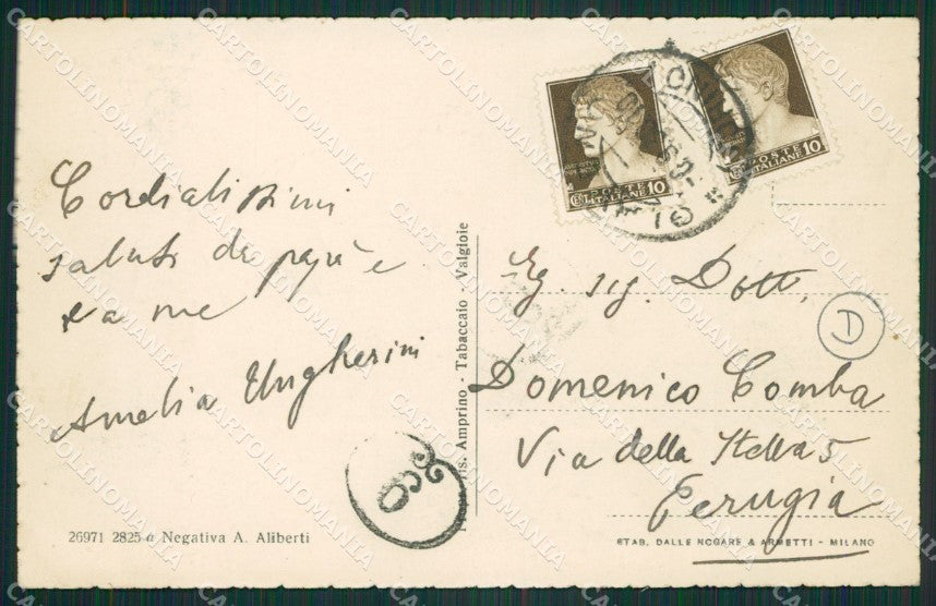 Torino Valgioie cartolina QZ0693 – retro