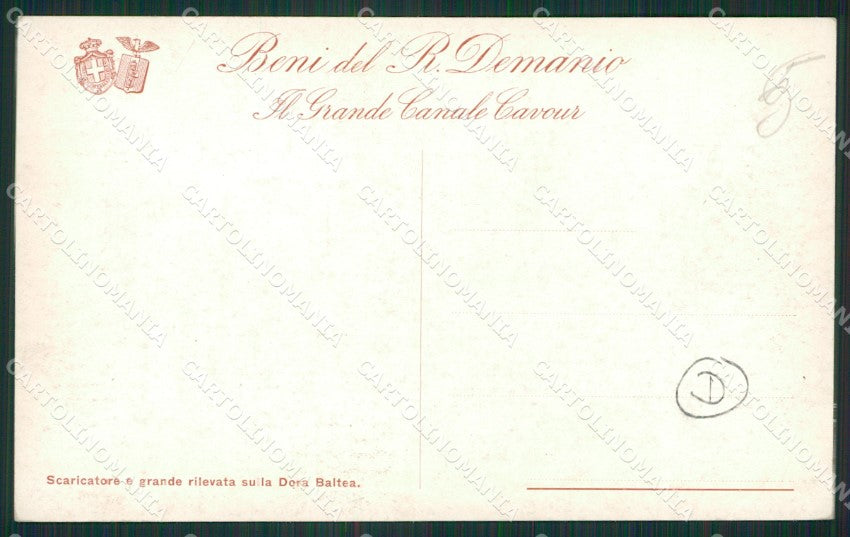 Torino Canale Cavour cartolina QZ0695 – retro