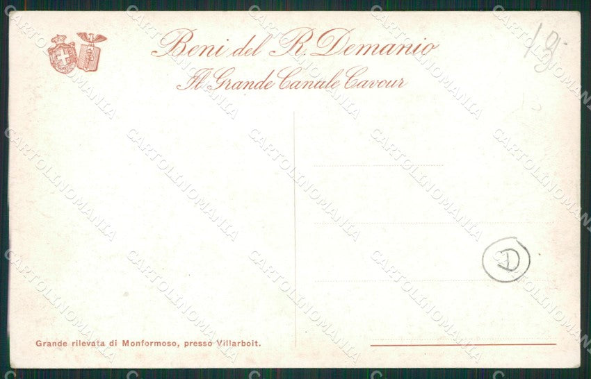 Torino Canale Cavour cartolina QZ0696 – retro