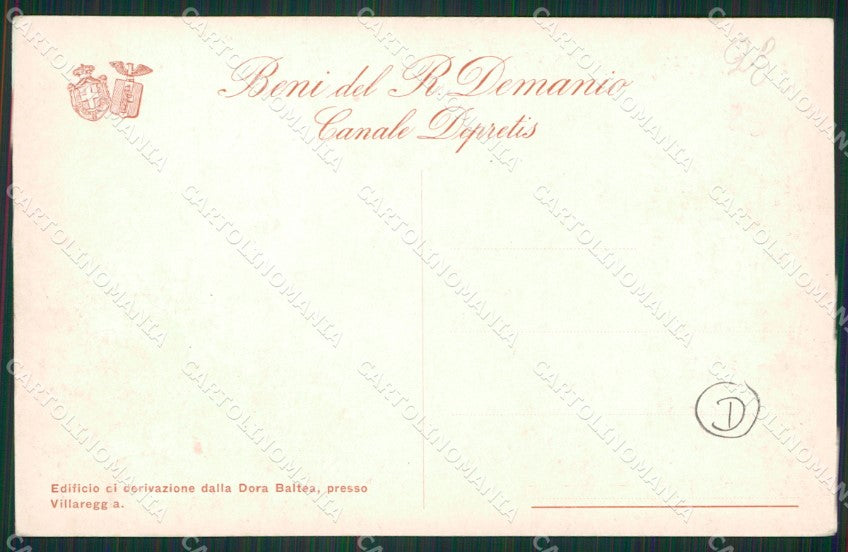 Torino Canale De Pretis cartolina QZ0697 – retro