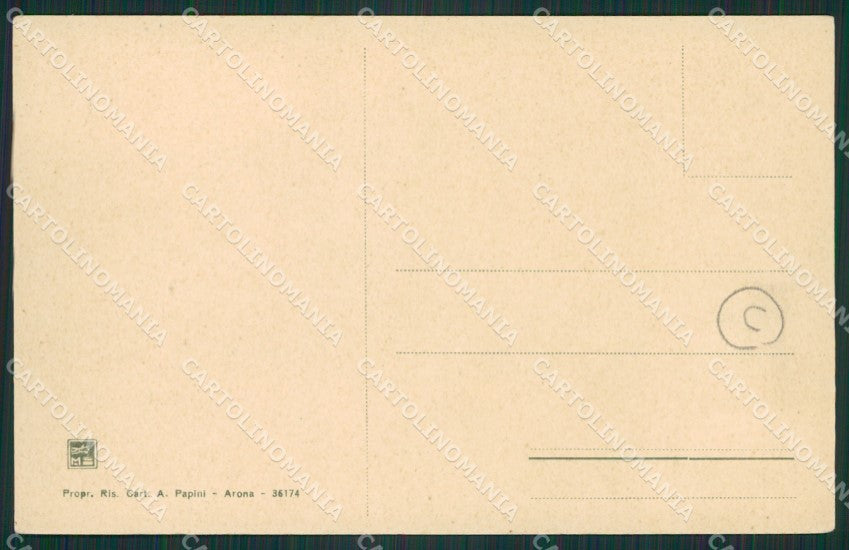 Novara Arona Battello cartolina QZ0715 – retro