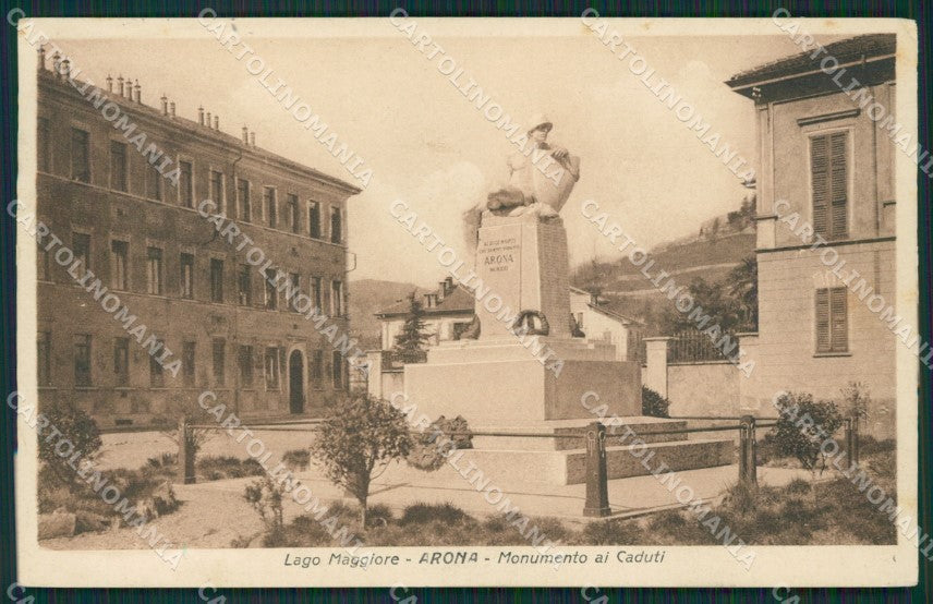 Novara Arona cartolina QZ0716 – fronte