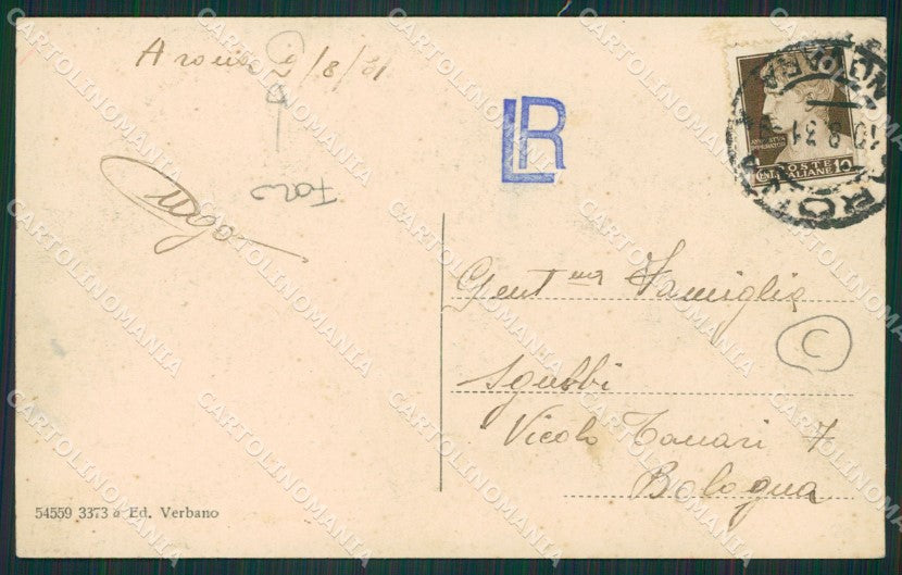Novara Arona FORO cartolina QZ0718 – retro