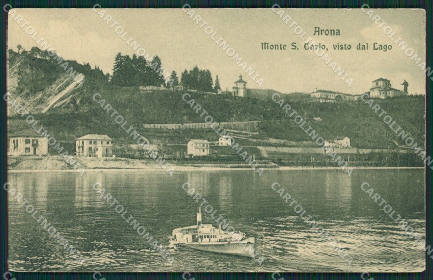 Novara Arona Battello cartolina QZ0719 – fronte