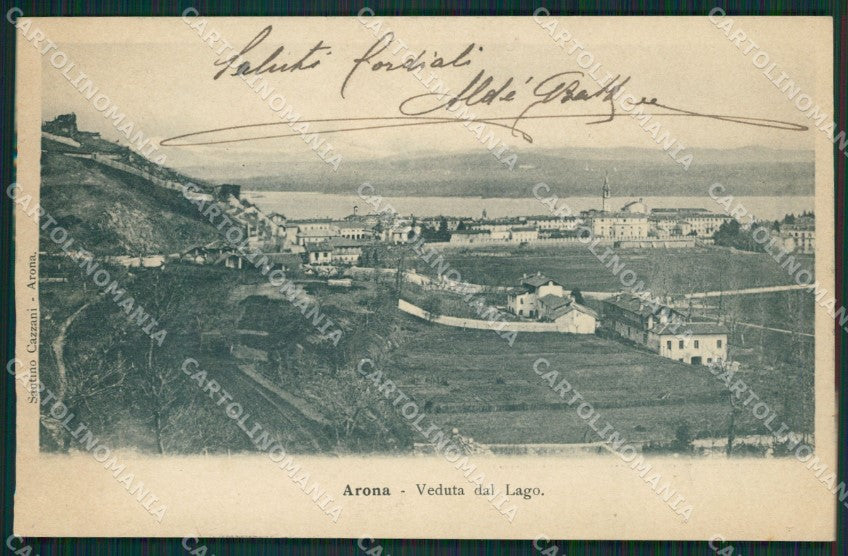 Novara Arona cartolina QZ0722 – fronte