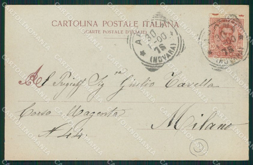 Novara Arona Chiaro di Luna cartolina QZ0727 – retro