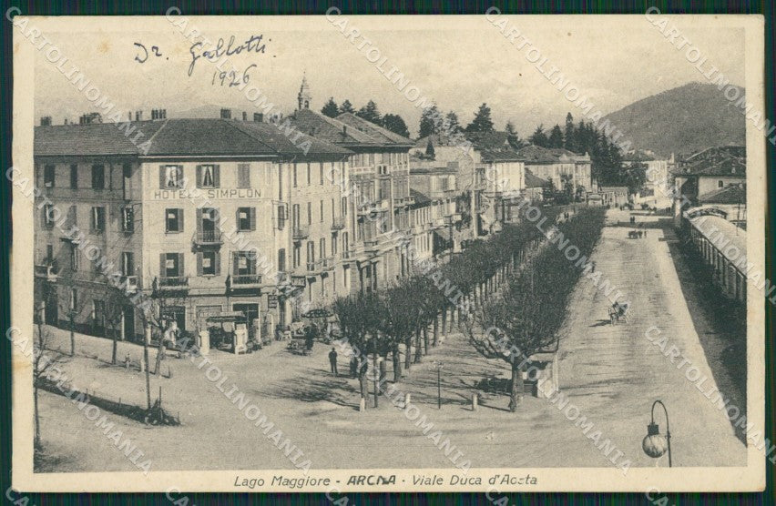 Novara Arona cartolina QZ0739 – fronte