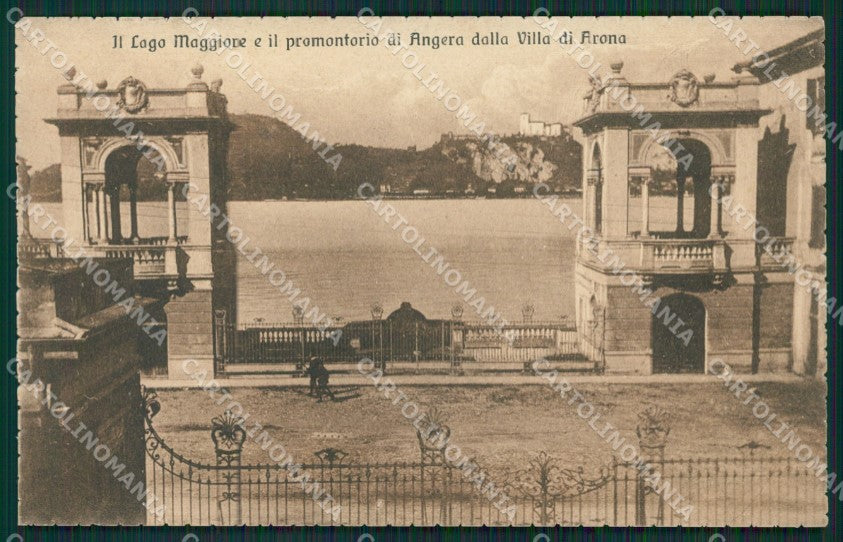 Novara Arona Angera cartolina QZ0741 – fronte