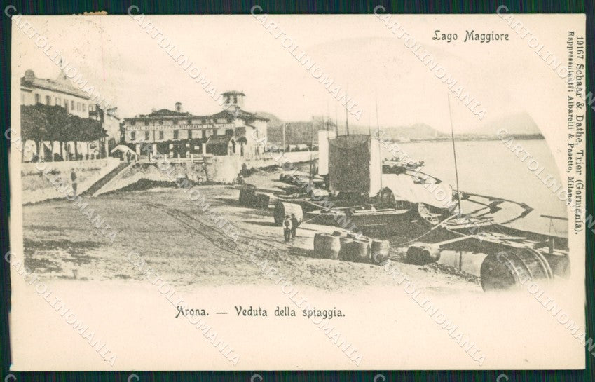 Novara Arona cartolina QZ0742 – fronte