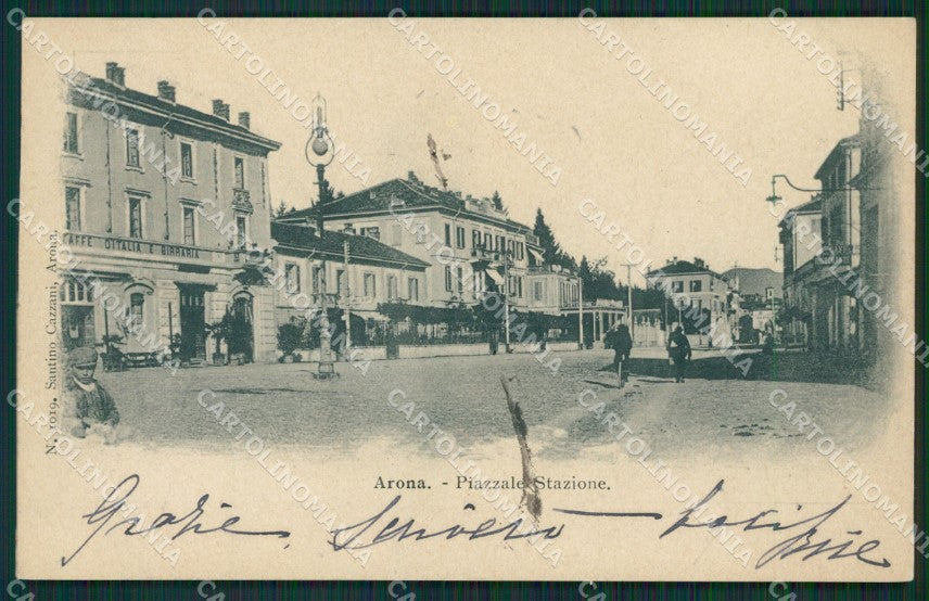 Novara Arona cartolina QZ0743 – fronte