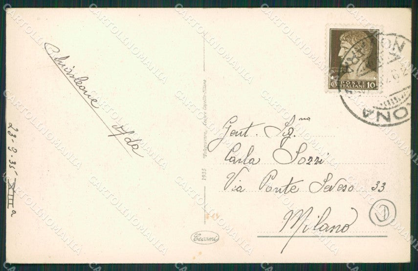 Novara Arona cartolina QZ0744 – retro