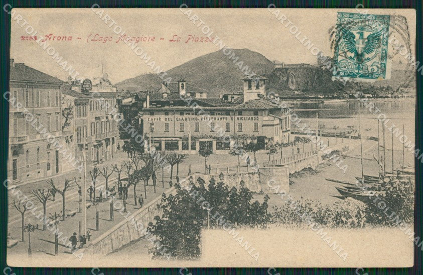 Novara Arona cartolina QZ0752 – fronte