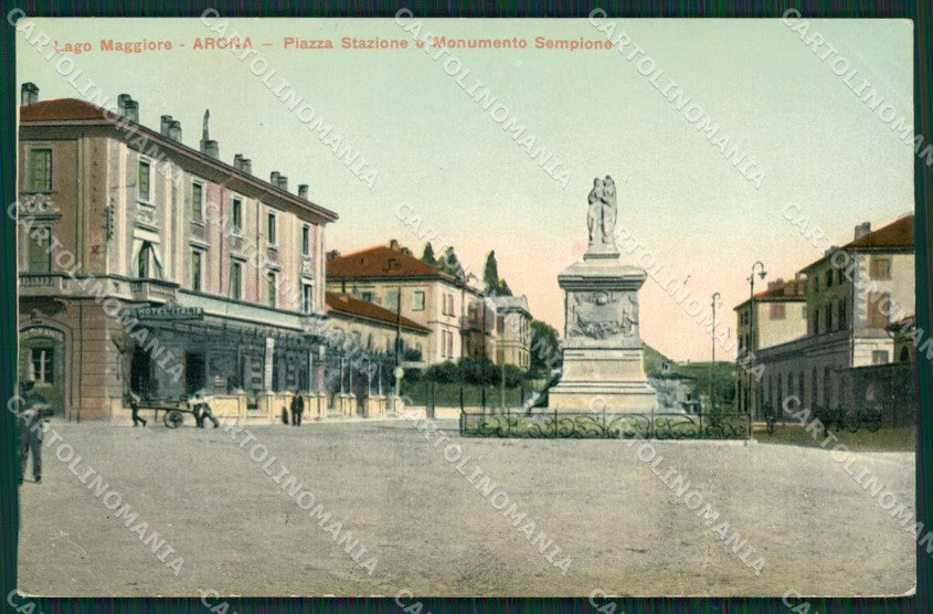 Novara Arona cartolina QZ0758 – fronte