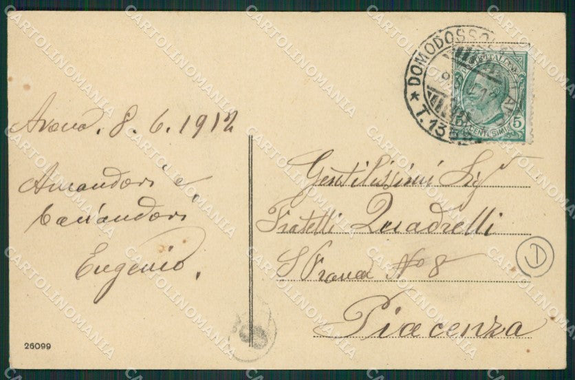 Novara Arona Battello cartolina QZ0759 – retro