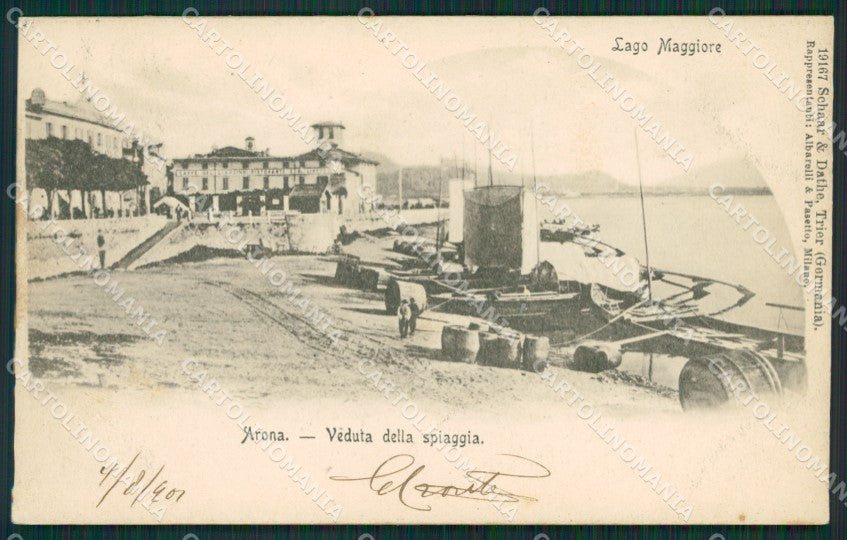 Novara Arona cartolina QZ0760 – fronte