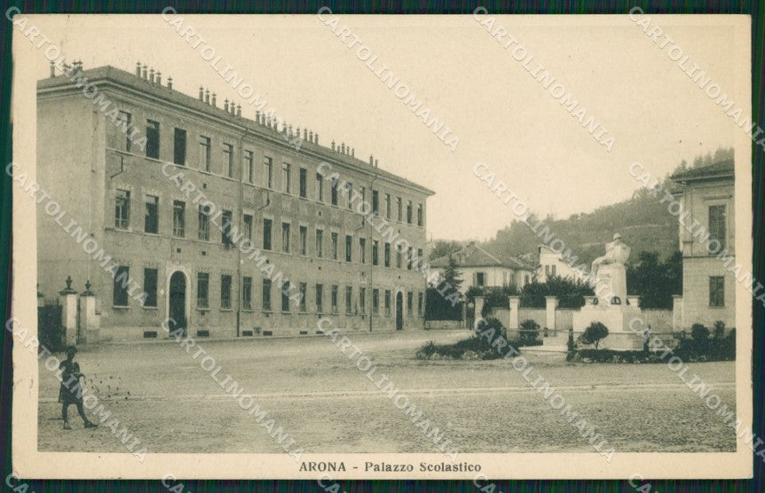 Novara Arona PIEGHINA cartolina QZ0765 – fronte