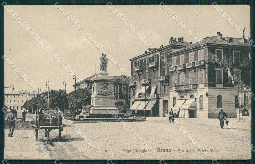 Novara Arona cartolina QZ0768 – fronte