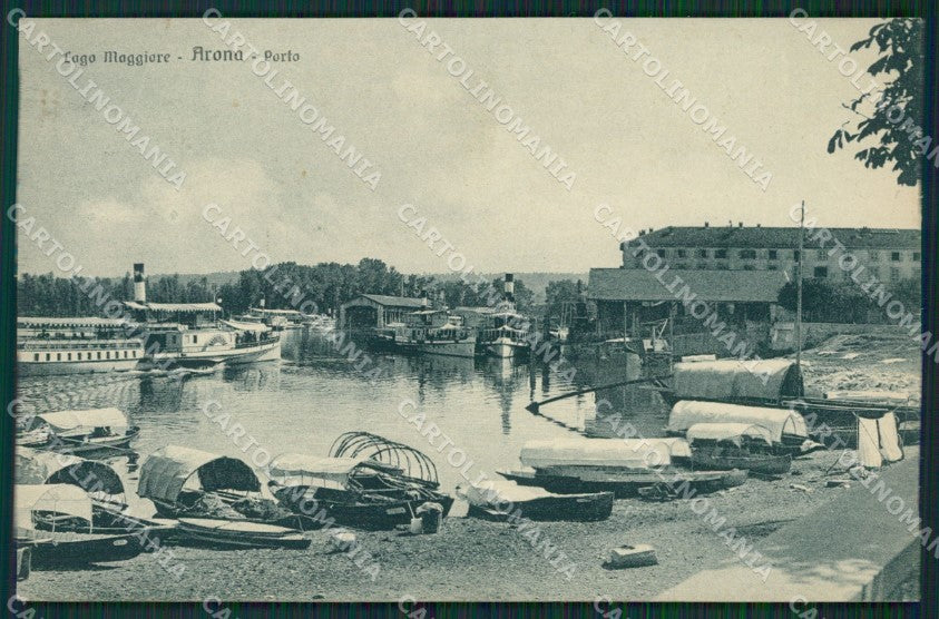Novara Arona Battello cartolina QZ0782 – fronte