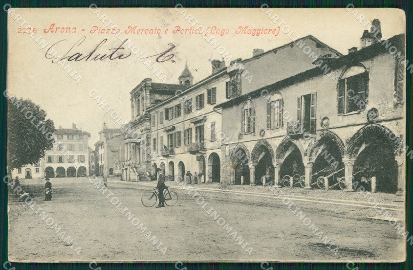 Novara Arona ABRASA cartolina QZ0784 – fronte