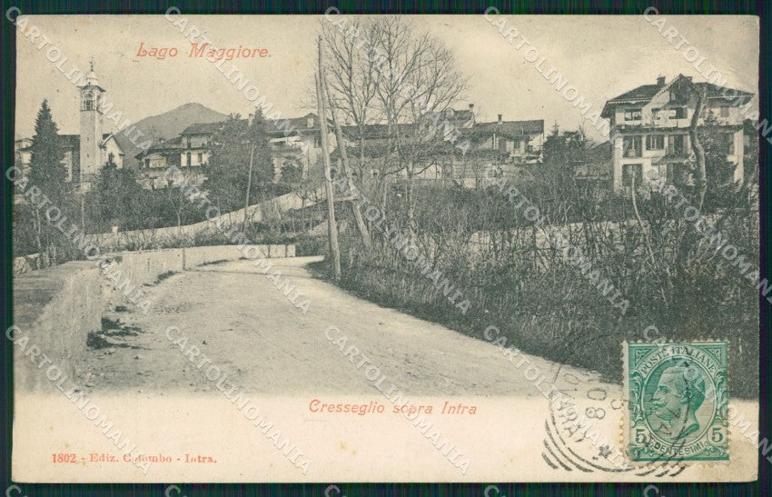 Verbania Arizzano Cresseglio ABRASA cartolina QZ0787 – fronte