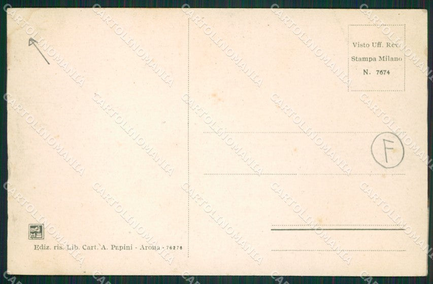 Novara Arona cartolina QZ0793 – retro
