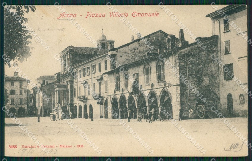 Novara Arona cartolina QZ0795 – fronte