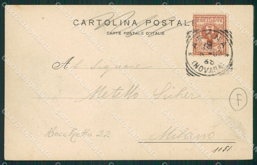 Novara Arona cartolina QZ0795 – retro