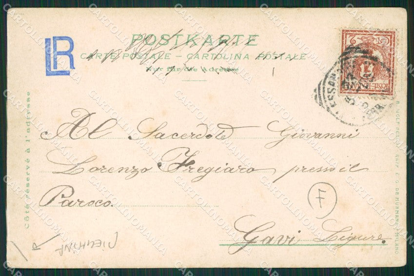 Novara Arona PIEGHINA cartolina QZ0796 – retro