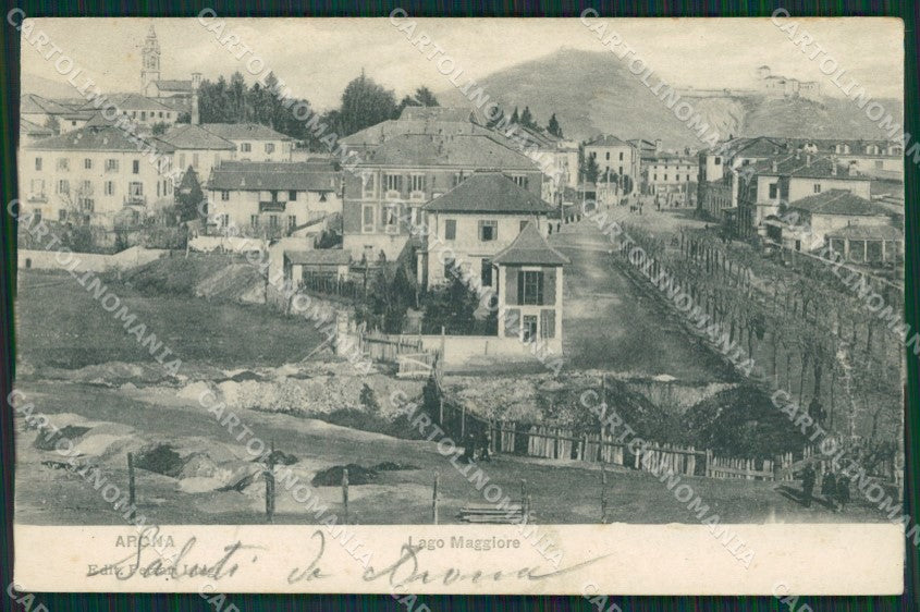 Novara Arona cartolina QZ0797 – fronte