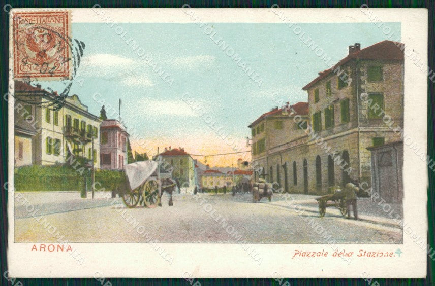 Novara Arona cartolina QZ0798 – fronte