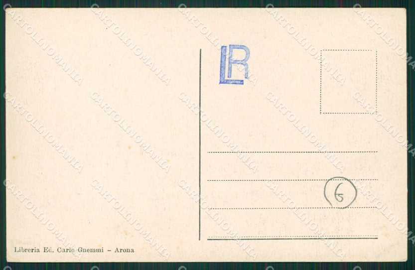Novara Arona cartolina QZ0800 – retro