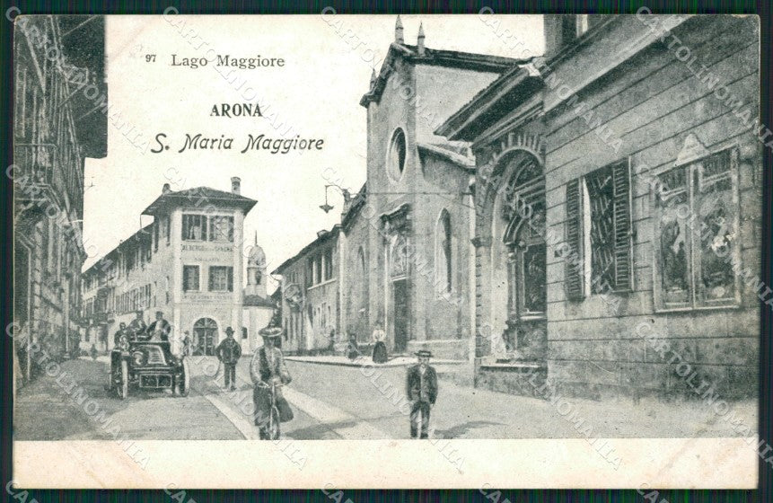 Novara Arona cartolina QZ0801 – fronte