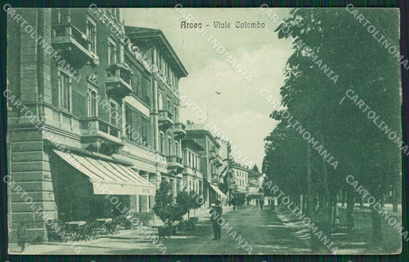 Novara Arona PIEGHE cartolina QZ0803 – fronte