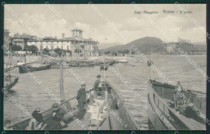Novara Arona Battello cartolina QZ0804 – fronte