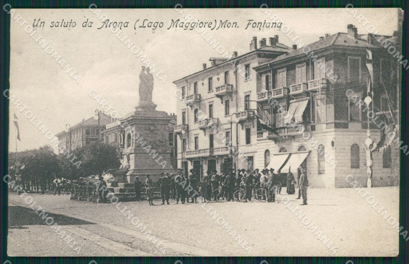 Novara Arona PIEGA cartolina QZ0805 – fronte