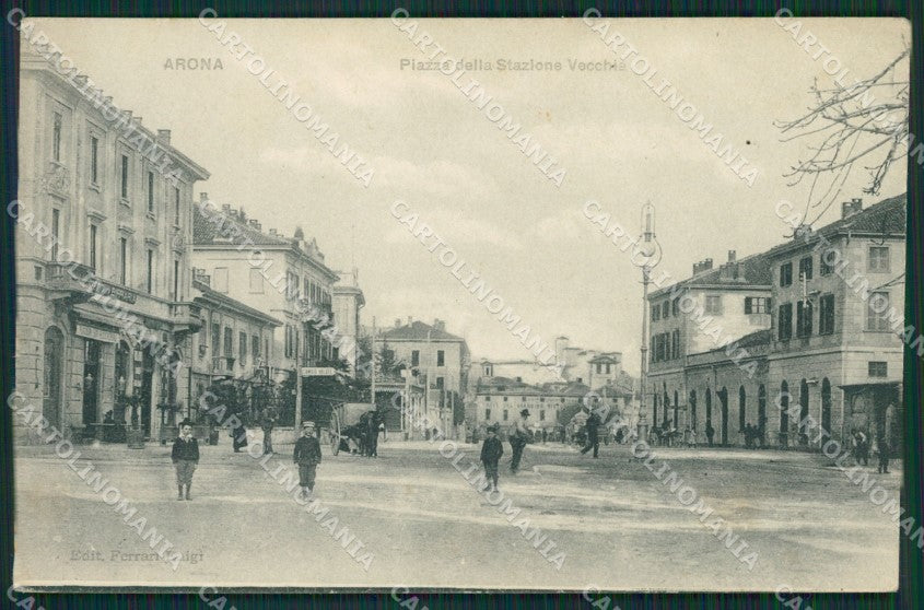 Novara Arona cartolina QZ0808 – fronte