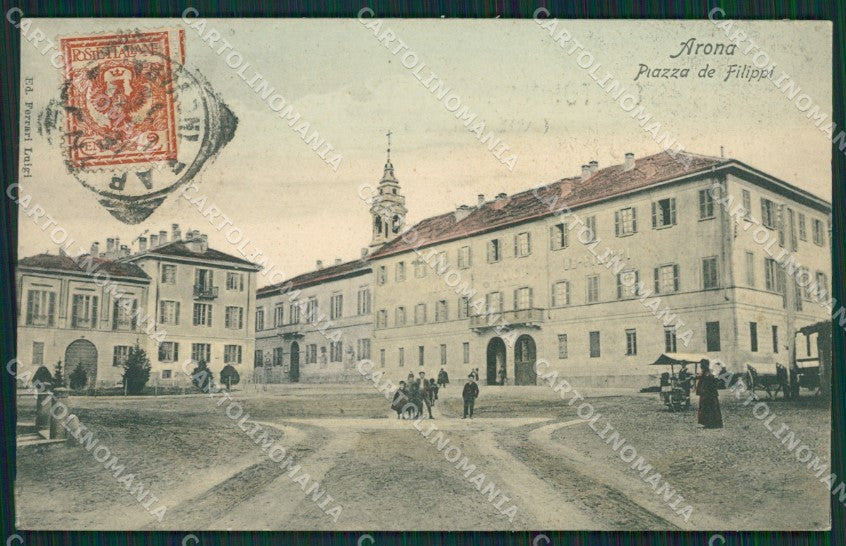 Novara Arona cartolina QZ0810 – fronte