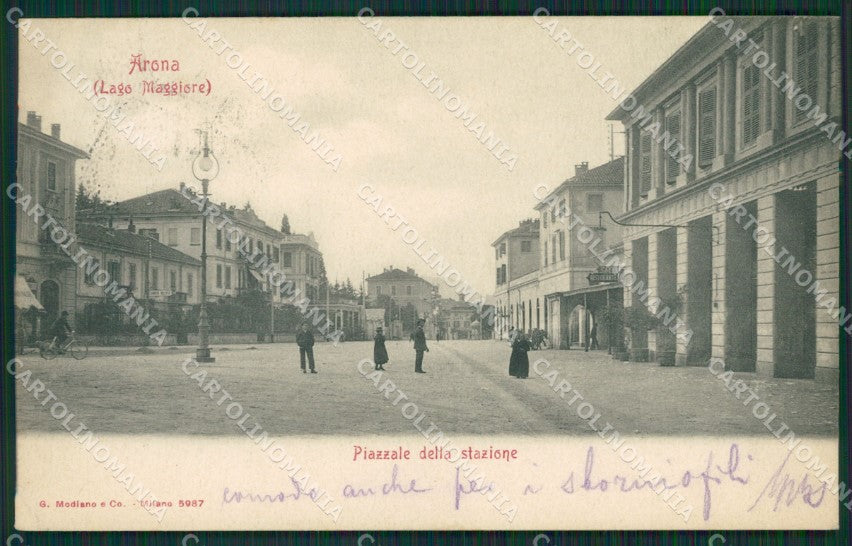 Novara Arona cartolina QZ0812 – fronte